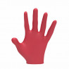 L3VEL99524, Guantes nitrilo rojo gloves 100 uds talla L