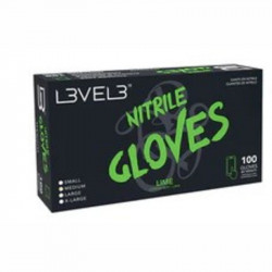 Guantes nitrilo verde gloves 100 uds talla M Level3