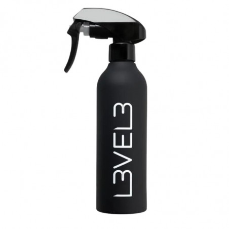 LE3 R009-6B, Botella rociadora de goma Level3 black