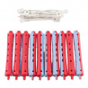 NEE 4500639, Bigudí plástico rojo y azul 12 uds