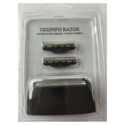 PB ZZREP402164, Repuesto cabezal y 2 peines Triumph razor