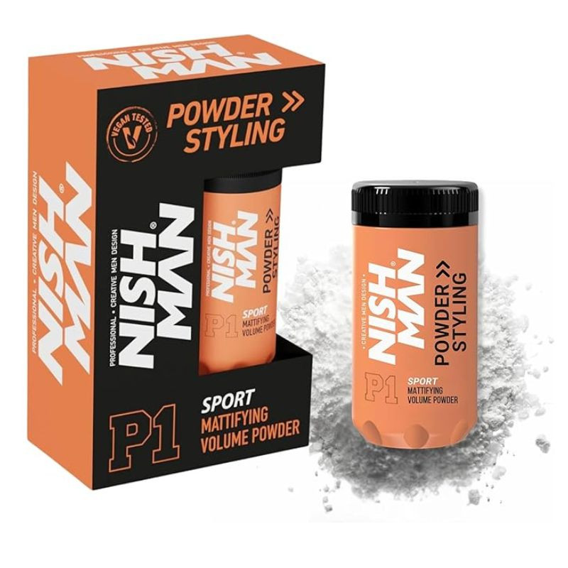 Polvo de volumen Power styling P1 Sport matifying volumen powder Nishman