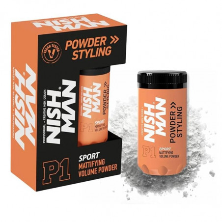 Polvo de volumen Power styling P1 Sport matifying volumen powder Nishman