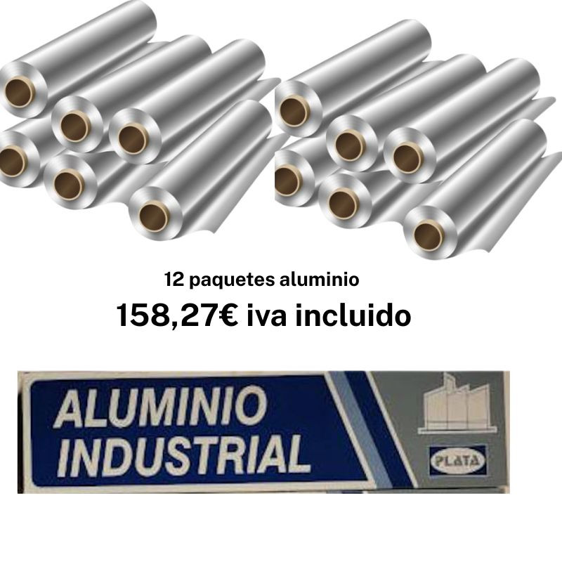 F0211-12, Papel aluminio en súper oferta 12 paquetes