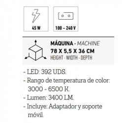 PBMAN401587, lámpara media luna