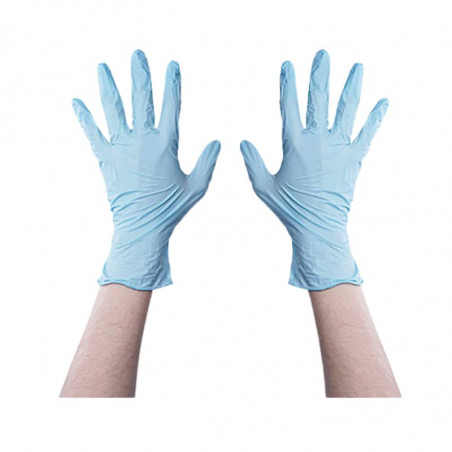 PB BFDES45000, 100 guantes nitrilo azules 3,5gr calidad AQL1,5// bifull