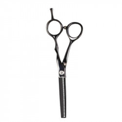 KIE 2814T30-6, Tijera de entresacar o esculpir de 30 dientes titanio negro