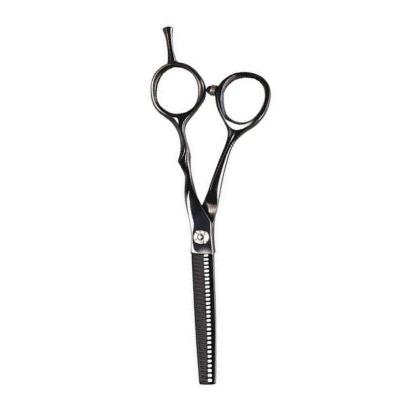 KIE 2814T30-6, Tijera de entresacar o esculpir de 30 dientes titanio negro