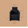 WEO RZMW014.A12, Lavacabezas Peek black