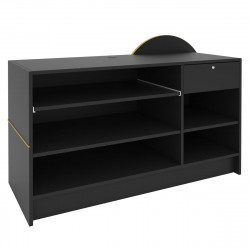Recepción Cicero acabado negro mate Noir/Or Nelson Mobilier