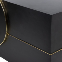 Recepción Cicero acabado negro mate Noir/Or Nelson Mobilier