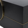Recepción Cicero acabado negro mate Noir/Or Nelson Mobilier