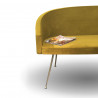 Sillón de Zona de espera Coste´s Sofa 3 Puestos tapizado especial Velours Nelson Mobilier