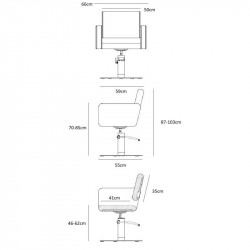 NER FB520HRN, Sillón de tocador Midnight HRN