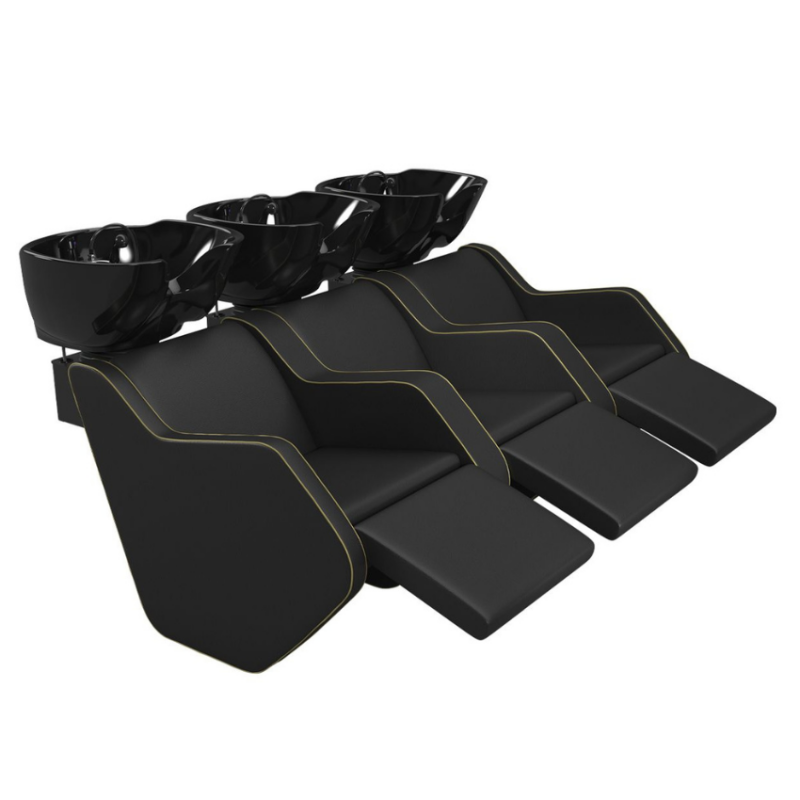 NER FA5103PCN, Lavacabezas Novawash 3P cerámica negra Nelson Mobilier