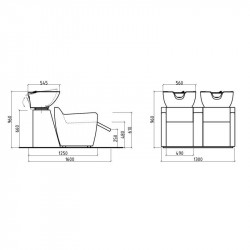 Lavacabezas Sófa Plus Round 2P Electric | Nelson Mobilier