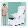 WEO BLANCO, Sillón Spa Ease eléctrico PU reclinable masaje Shiatsu blanco