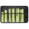 GAA + PPETBARSET5_VER, Juego de peines profesional con estuche verde