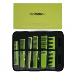 GAA + PPETBARSET5_VER, Juego de peines profesional con estuche verde