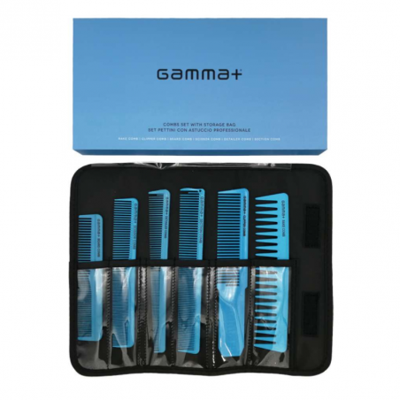 GAA  PPETBARSET5_AZZ, Juego de peines profesional con estuche azul