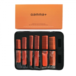 GAA  PPETBARSET5 _ARA, Juego de peines profesional con estuche naranja