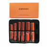 GAA  PPETBARSET5 _ARA, Juego de peines profesional con estuche naranja