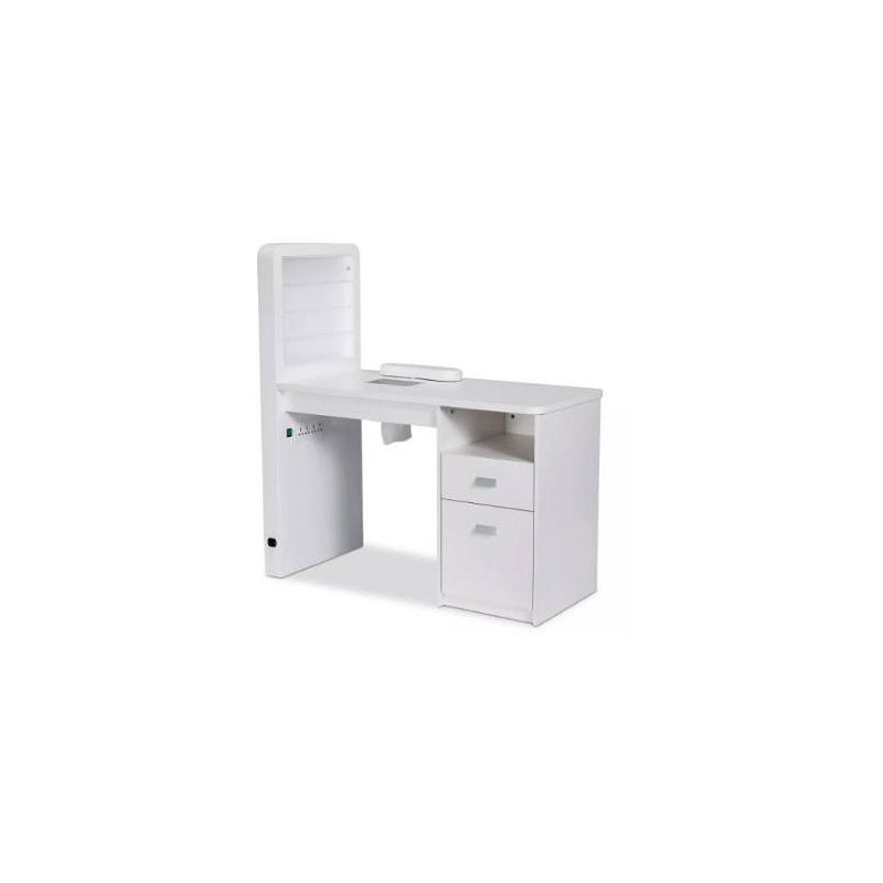 Mesa de manicura con espacio de almacenamiento - LIVING - VISMARA  Beauty&Spa Design - con aspiradora / con iluminación integrada