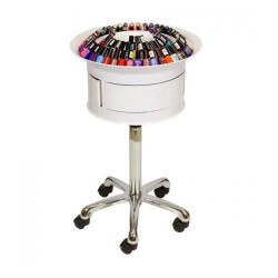 carrito mostrador de manicura blanco, carrito adela blanco para manicuras