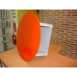 Expositor pared naranja Modelo HOOP-3007