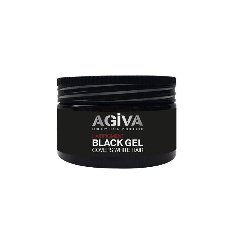 agiva black gel covers white hair