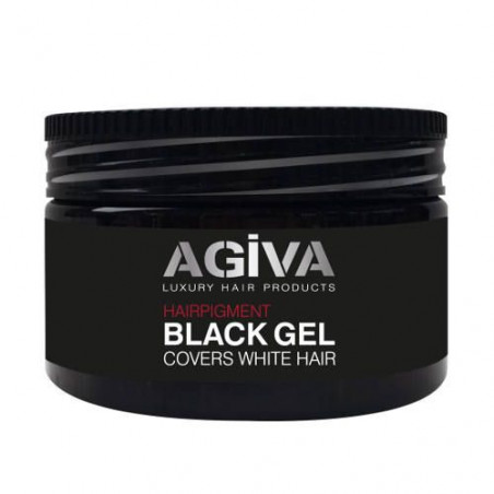 agiva black gel covers white hair