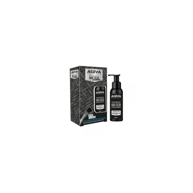 agiva semi permanente hair color black