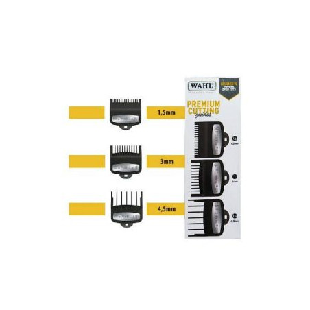 peines pack premium medios 1.5mm, 3mm y 4.5 mm wahl