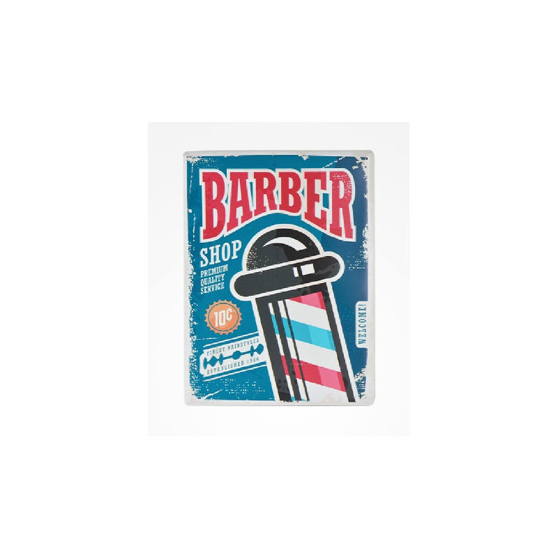 chapa metalica barberia vintage barber shop n 6