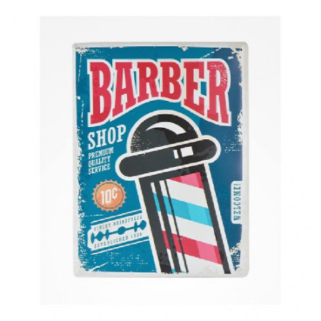 chapa metalica barberia vintage barber shop n 6