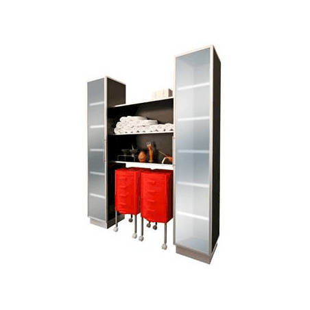 Mueble de servicio modelo TWIN GLASS-0