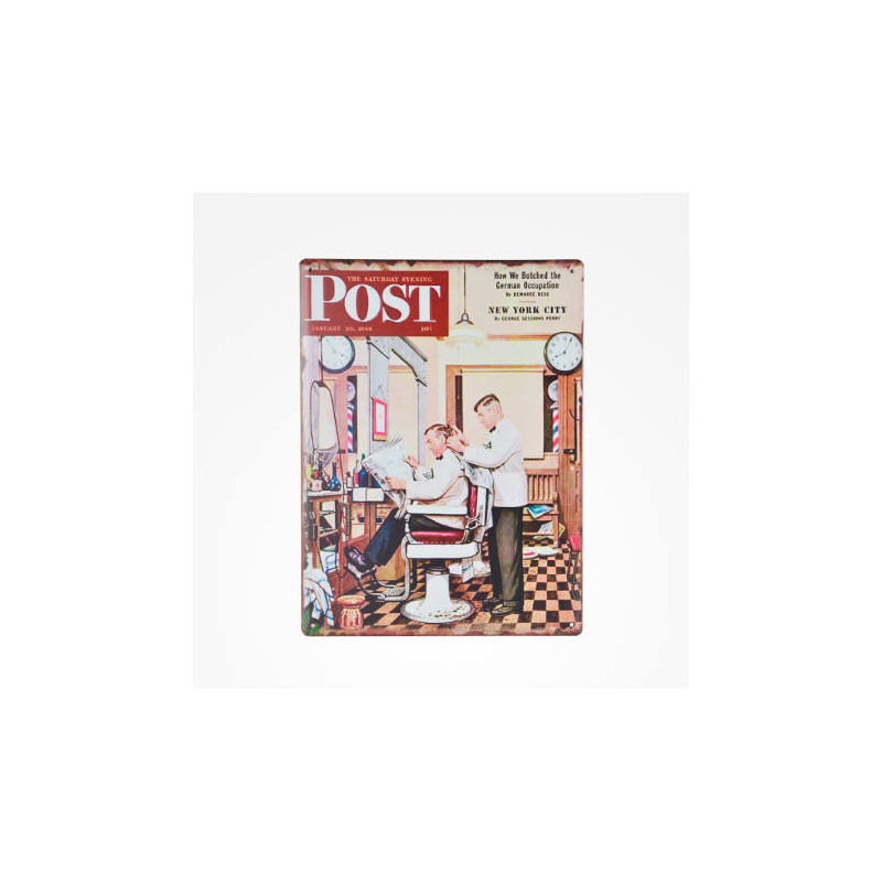 PB ZZACC44189, chapa metalica barberia vintage barber shop nº02