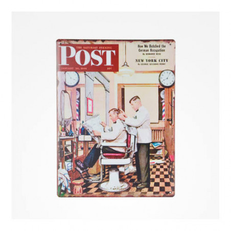 PB ZZACC44189, chapa metalica barberia vintage barber shop nº02