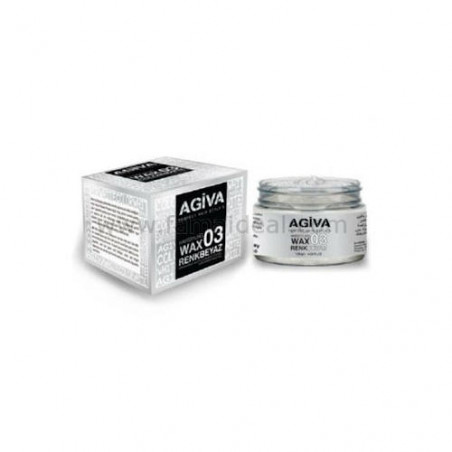 pigmento para el cabello wax 03 agiva en color blanco 120 gr