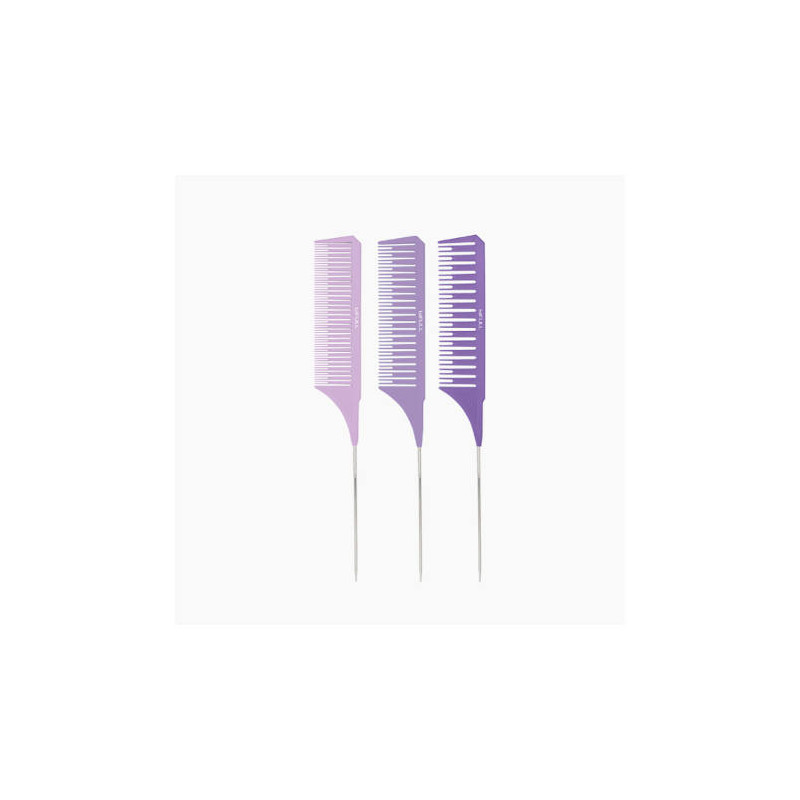 PB BFPEI44673, set 3 peines especial mechas layering comb