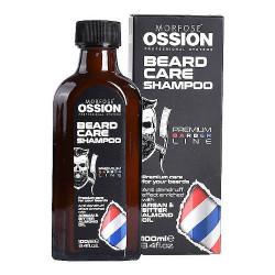 champu ossion para barba con aceite de argan y almendras.