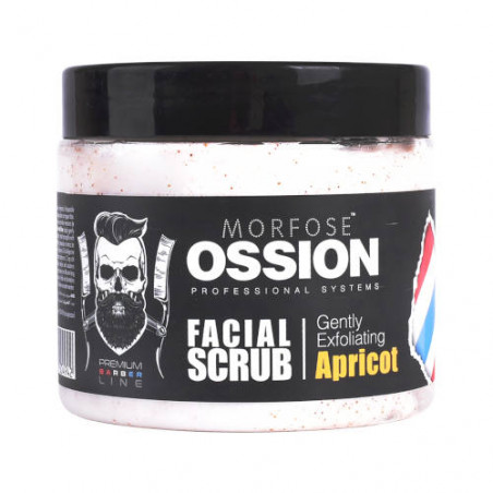 exfoliante facial apricot morfose ossion premium barber line 400ml