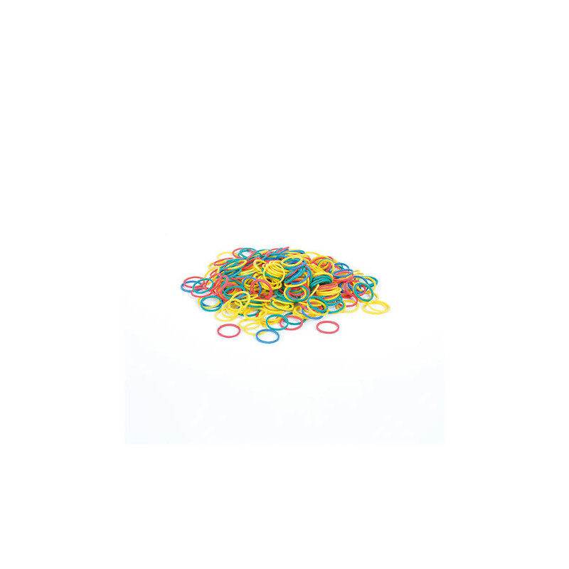 gomas elasticas de colores 15mm 300unds