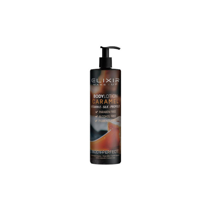 ASR ELBP09,  corporal caramel + vitamina E + seda + propolis elixir