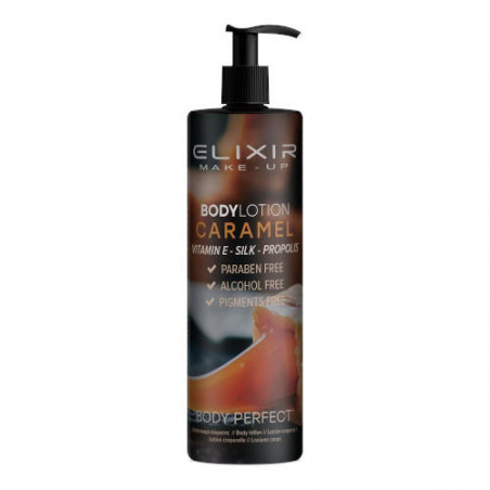 ASR ELBP09,  corporal caramel + vitamina E + seda + propolis elixir