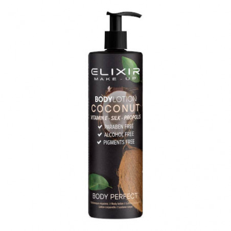 locion corporal coconut + vitamina Ee+ seda + propolis elixir