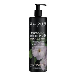 Locion corporal white musk + vitamina E + seda + propolis elixir