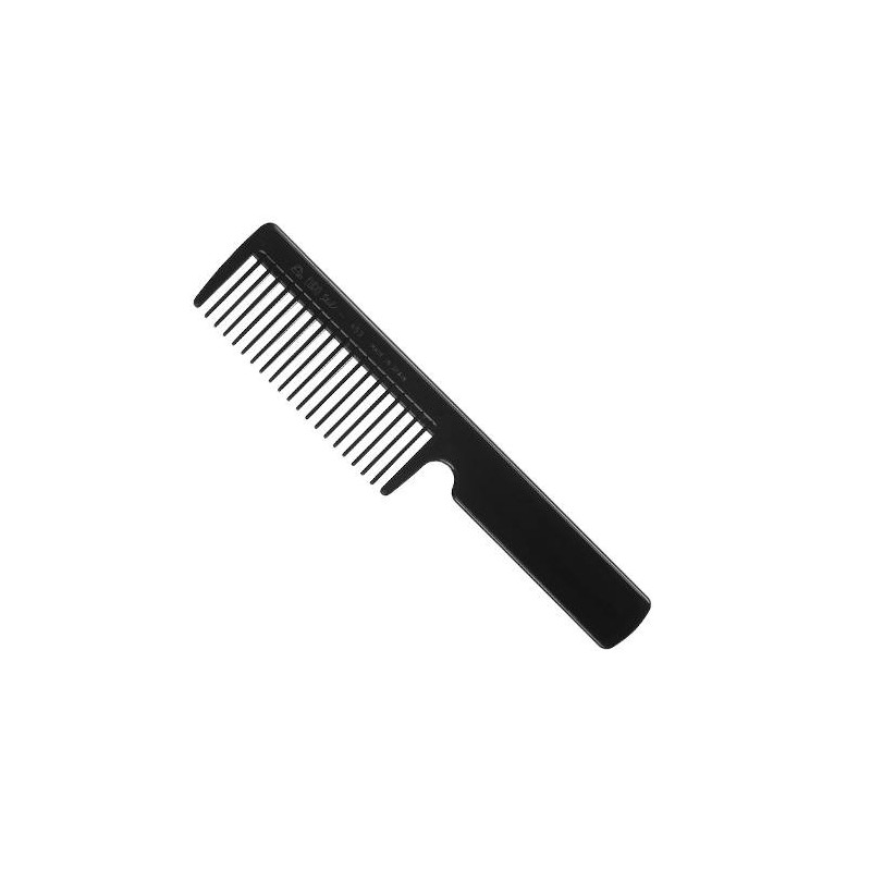 peine escarpidor barbero con mango 20,5 cm  en negro eurostil 00453