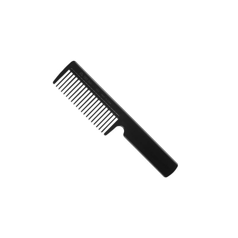 ORL 00453, peine escarpidor barbero con mango 20,5 cm  en negro eurostil 00453