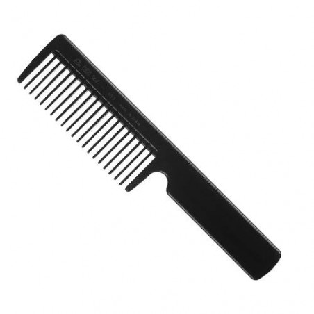 peine escarpidor barbero con mango 20,5 cm  en negro eurostil 00453